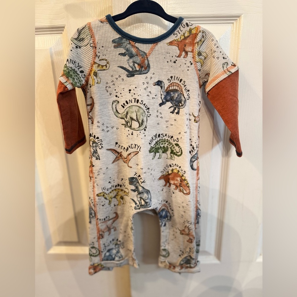 Dinosaur Print Baby Onesie